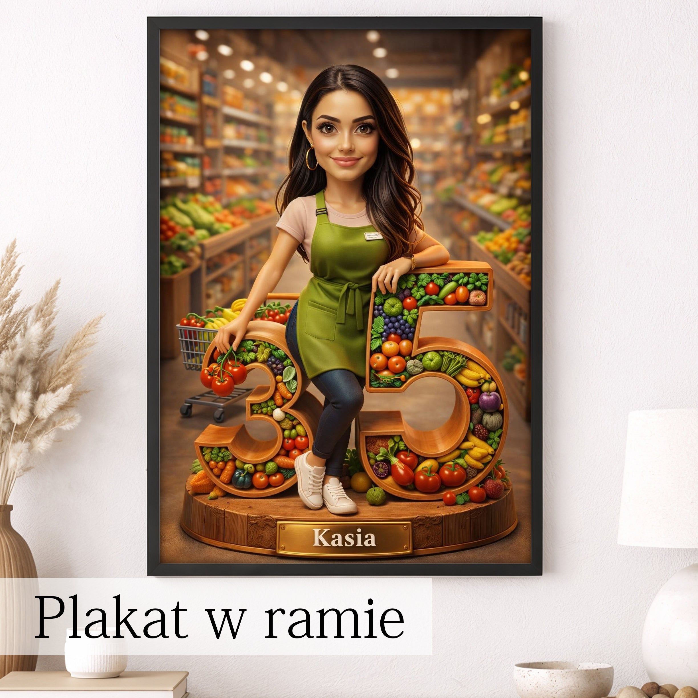 zobacz efekt wow portret szefowej ze zdjęcia na szkle