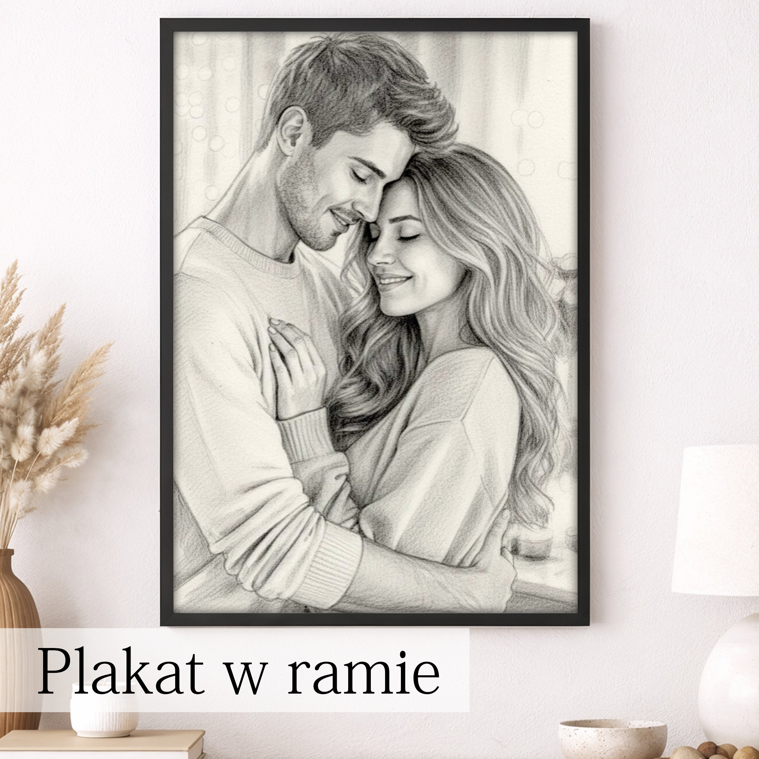 personalizowany szkic na płótnie prezent który przyciąga uwagę