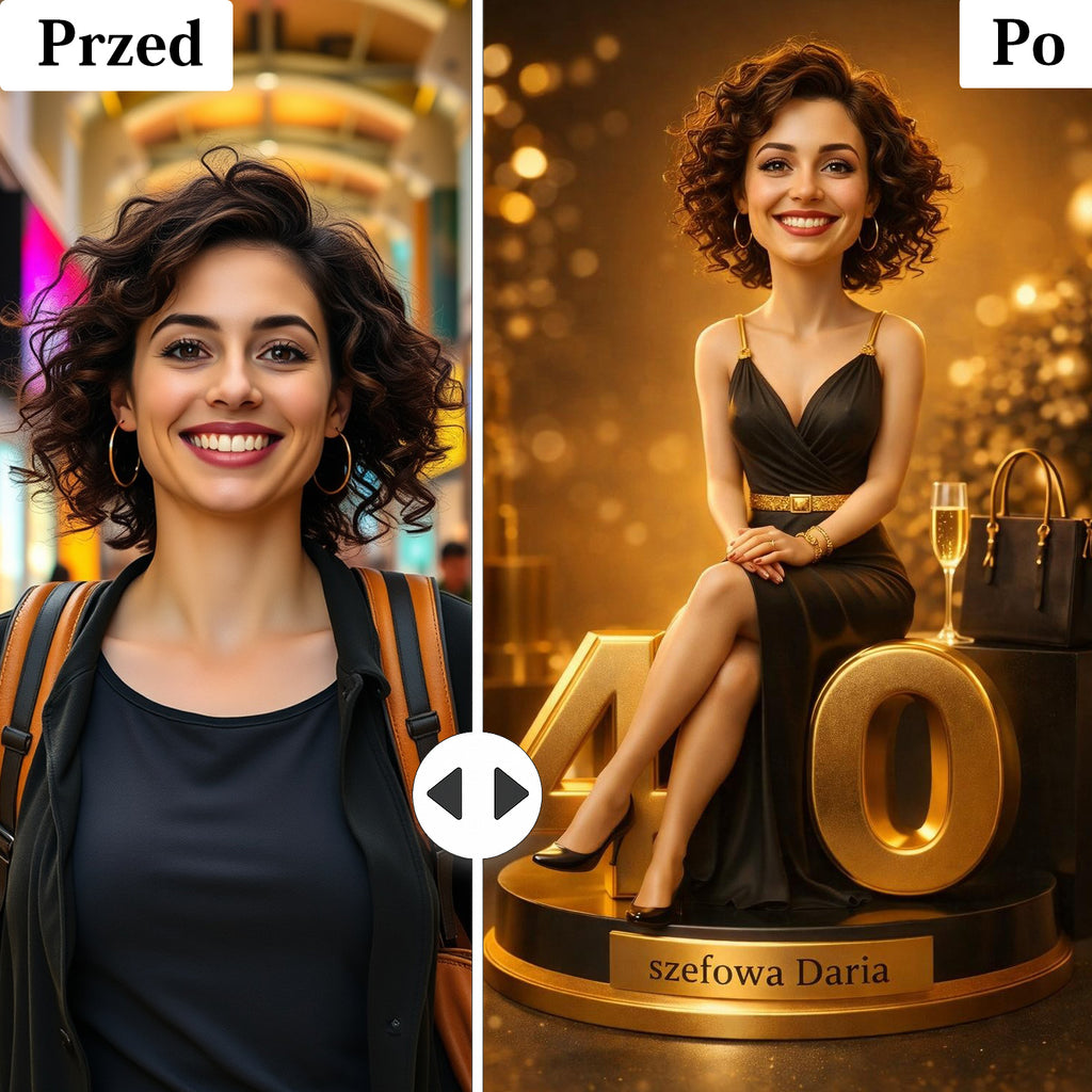 business woman personalizowany obraz na szkle dla niej