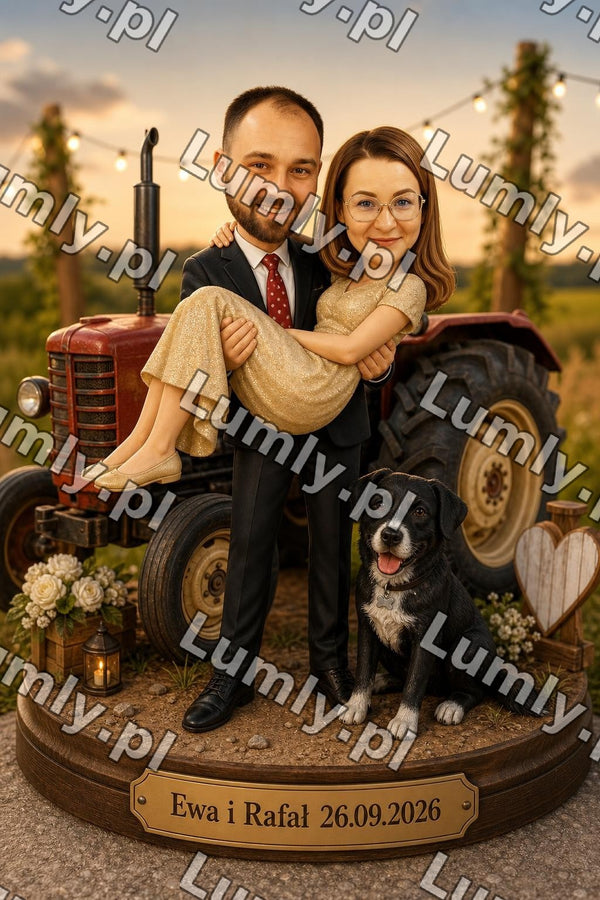 Wydruk na szkle na podstawce LED - Rozmiar 20×30 cm