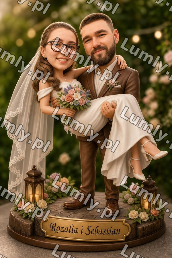 Wydruk na szkle na podstawce LED - Rozmiar 15×21 cm