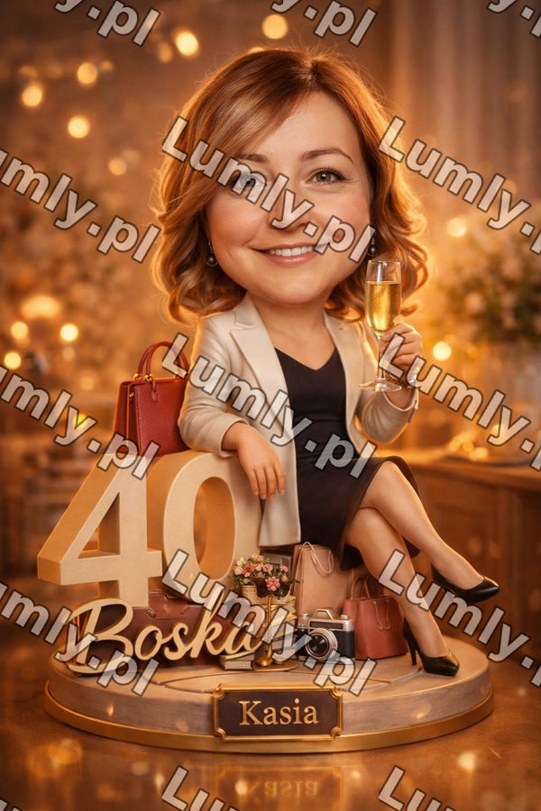 Plakat w drewnianej ramce za szkłem - Rozmiar 20×30 cm
