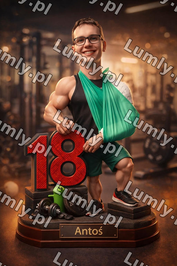 Plakat w drewnianej ramce za szkłem - Rozmiar 20×30 cm