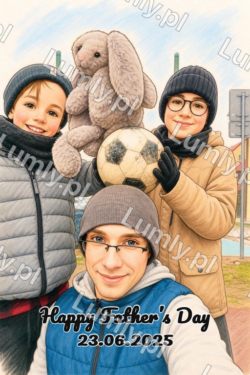 Plakat w czarnej ramce za szkłem - Rozmiar 20×30 cm