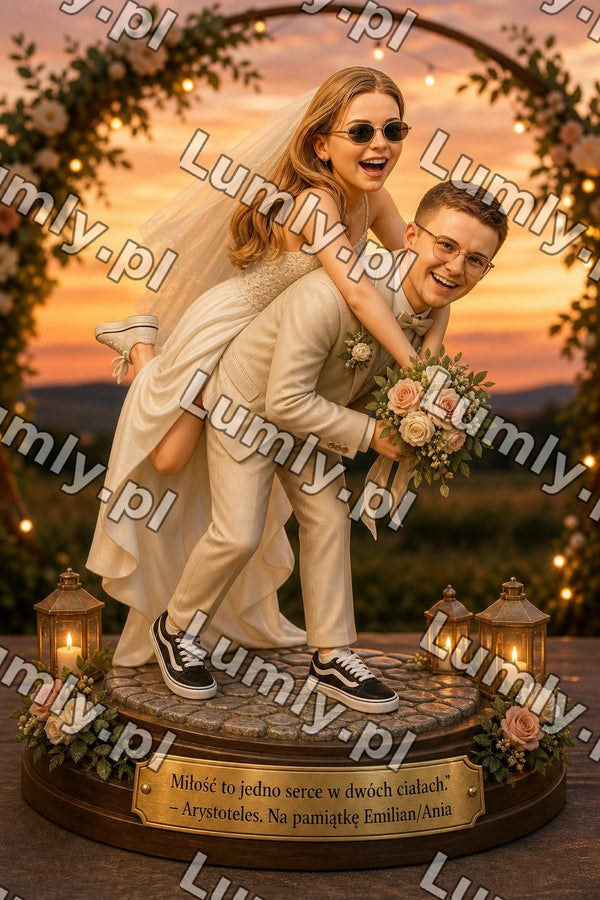 Wydruk na szkle na podstawce LED - Rozmiar 20×30 cm