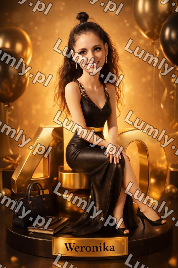 Plakat w czarnej ramce za szkłem - Rozmiar 20×30 cm