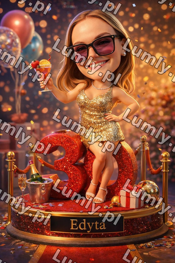 Plakat w czarnej ramce za szkłem - Rozmiar 20×30 cm