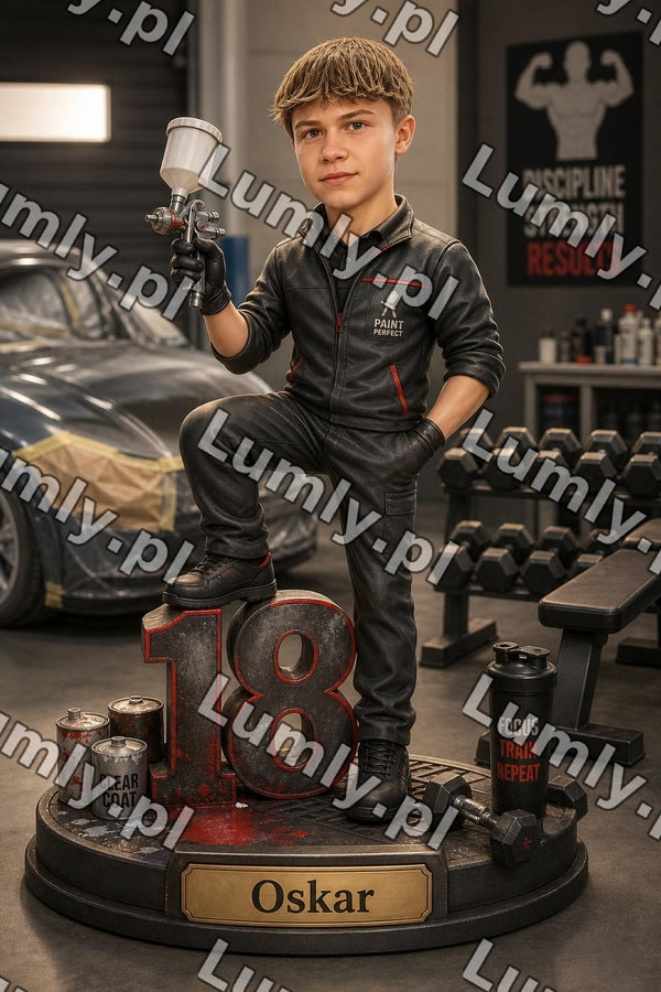 Wydruk na szkle na podstawce LED - Rozmiar 20×30 cm