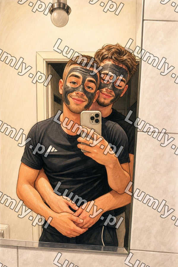 Plakat w drewnianej ramce za szkłem - Rozmiar 40×60 cm