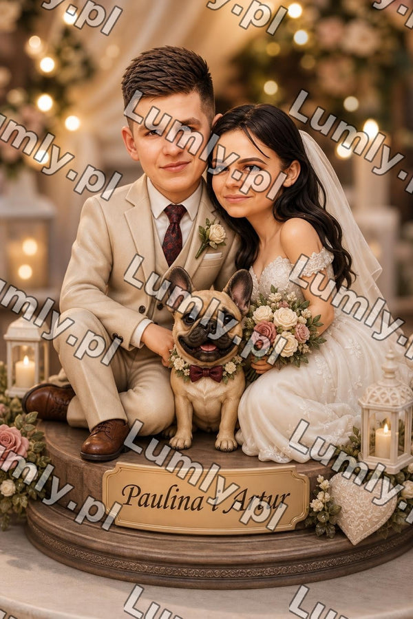 Wydruk na szkle na podstawce LED - Rozmiar 15×21 cm