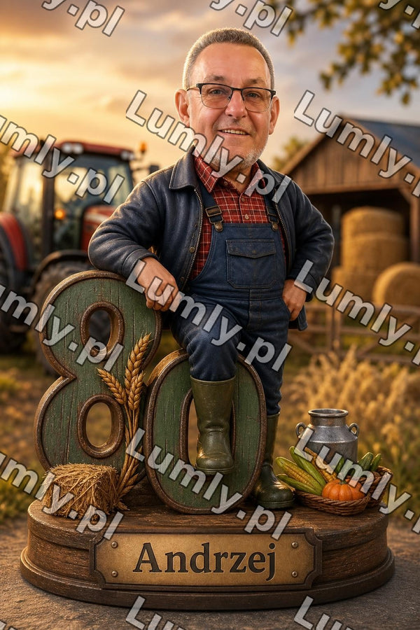 Plakat w drewnianej ramce za szkłem - Rozmiar 50×75 cm
