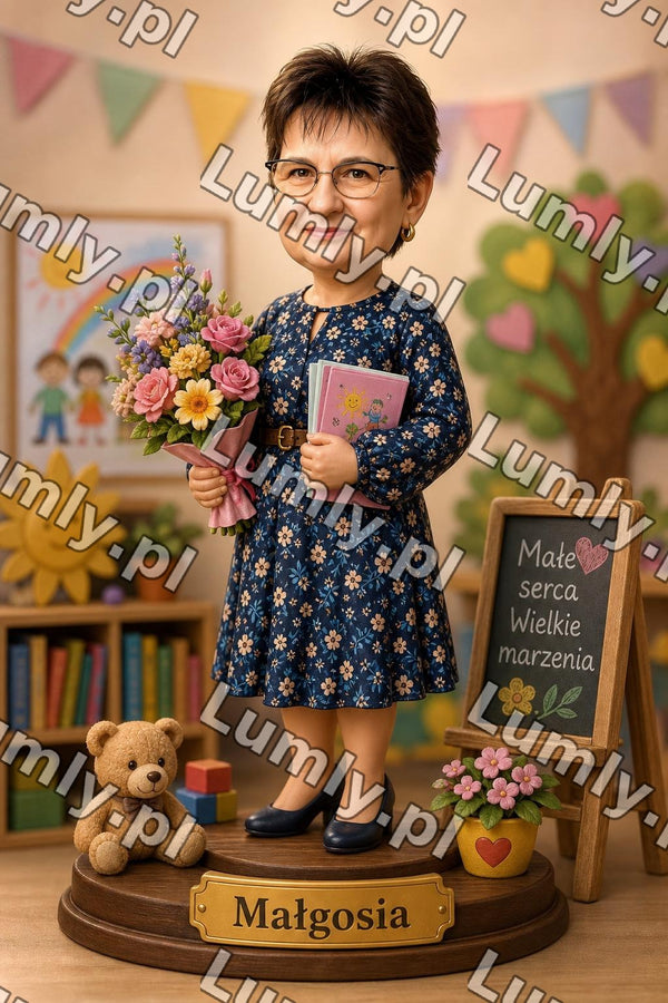 Plakat w drewnianej ramce za szkłem - Rozmiar 50×75 cm