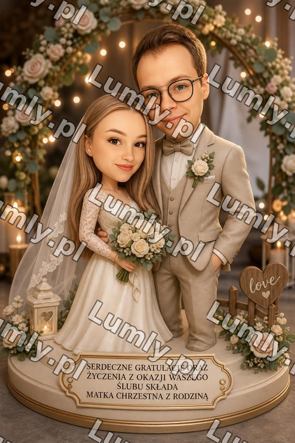 Wydruk na szkle na podstawce LED - Rozmiar 15×21 cm