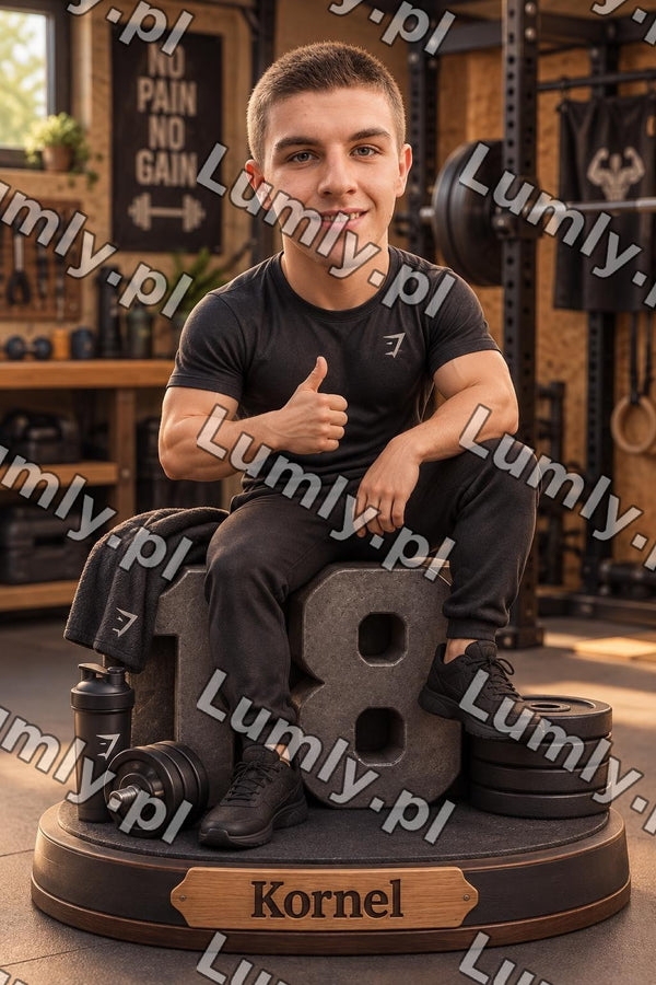 Plakat w drewnianej ramce za szkłem - Rozmiar 30×45 cm