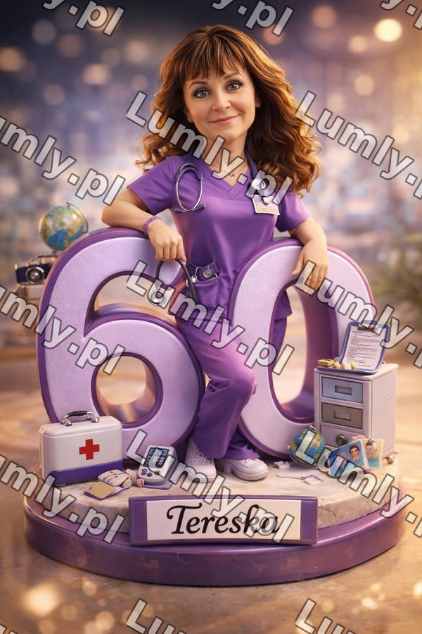 Wydruk na szkle na podstawce LED - Rozmiar 15×21 cm