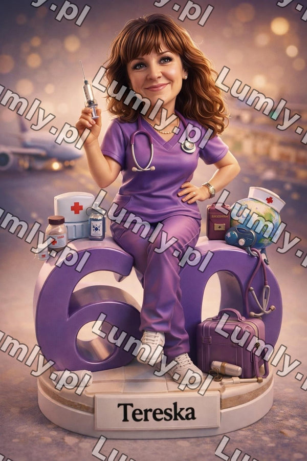 Wydruk na szkle na podstawce LED - Rozmiar 15×21 cm