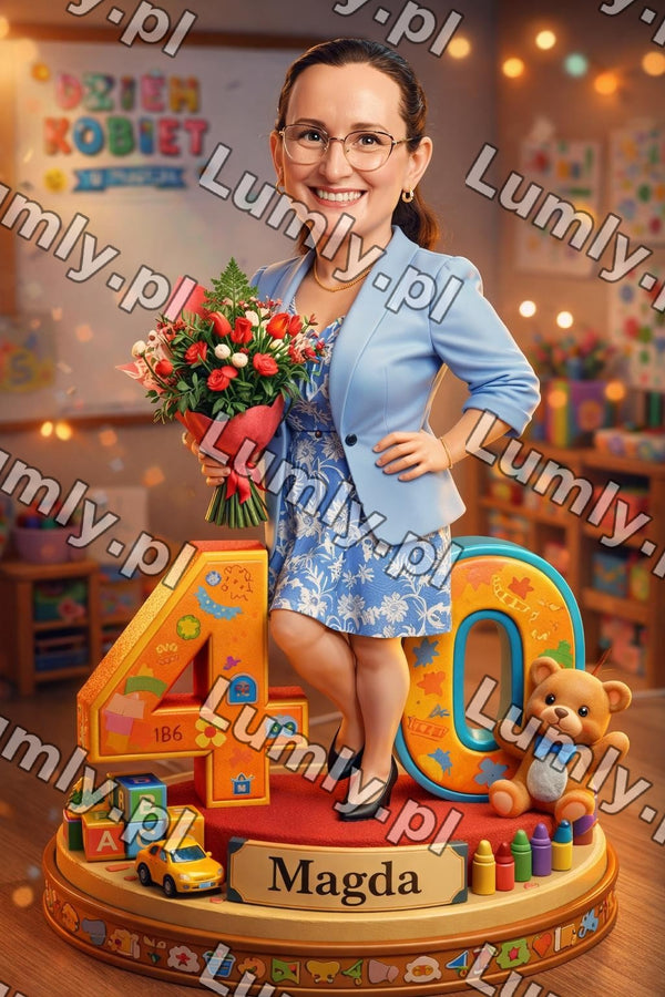 Plakat w drewnianej ramce za szkłem - Rozmiar 30×45 cm