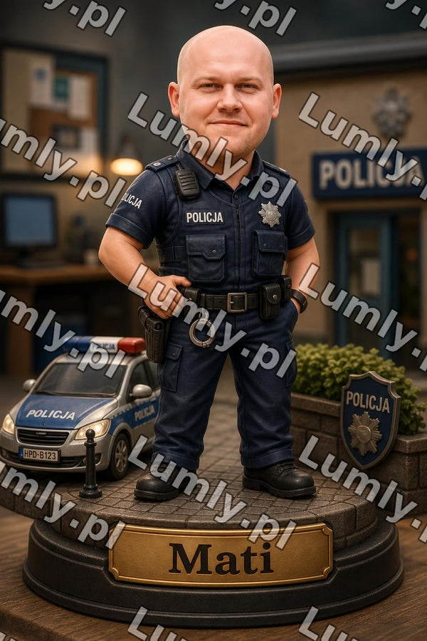 Wydruk na szkle na podstawce drewnianej - Rozmiar 15×21 cm