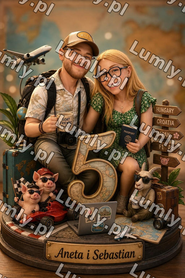 Plakat w czarnej ramce za szkłem - Rozmiar 20×30 cm