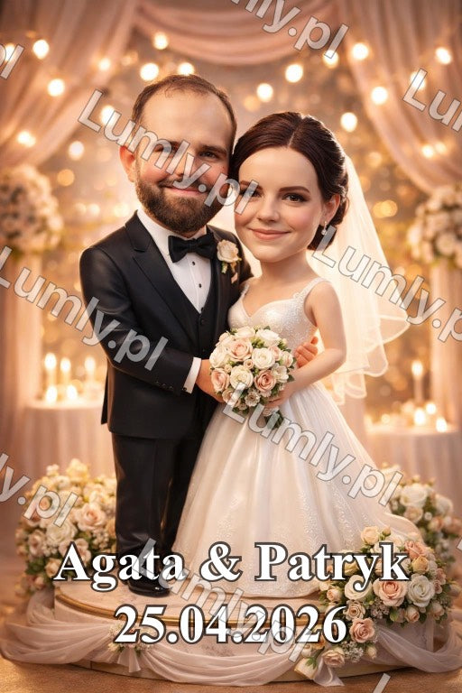 Wydruk na szkle na podstawce LED - Rozmiar 20×30 cm