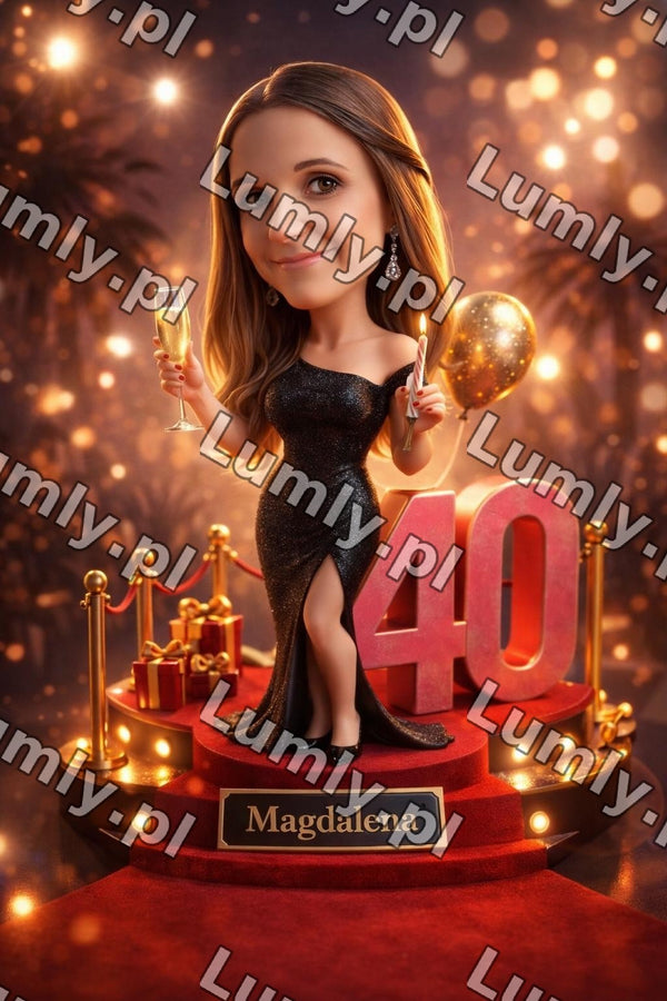 Wydruk na szkle na podstawce LED - Rozmiar 20×30 cm