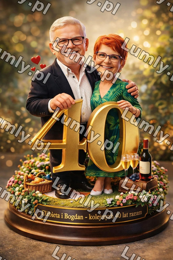 Wydruk na szkle na podstawce LED - Rozmiar 15×21 cm