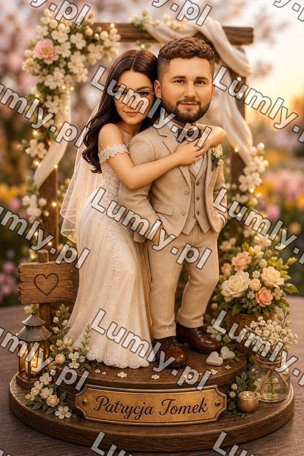Wydruk na szkle na podstawce LED - Rozmiar 20×30 cm