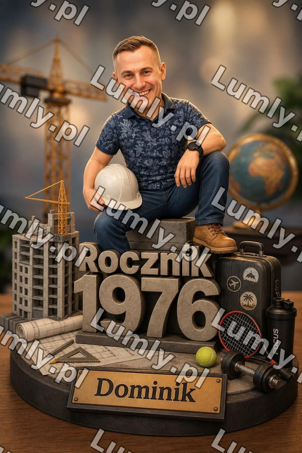 Wydruk na szkle na podstawce LED - Rozmiar 20×30 cm