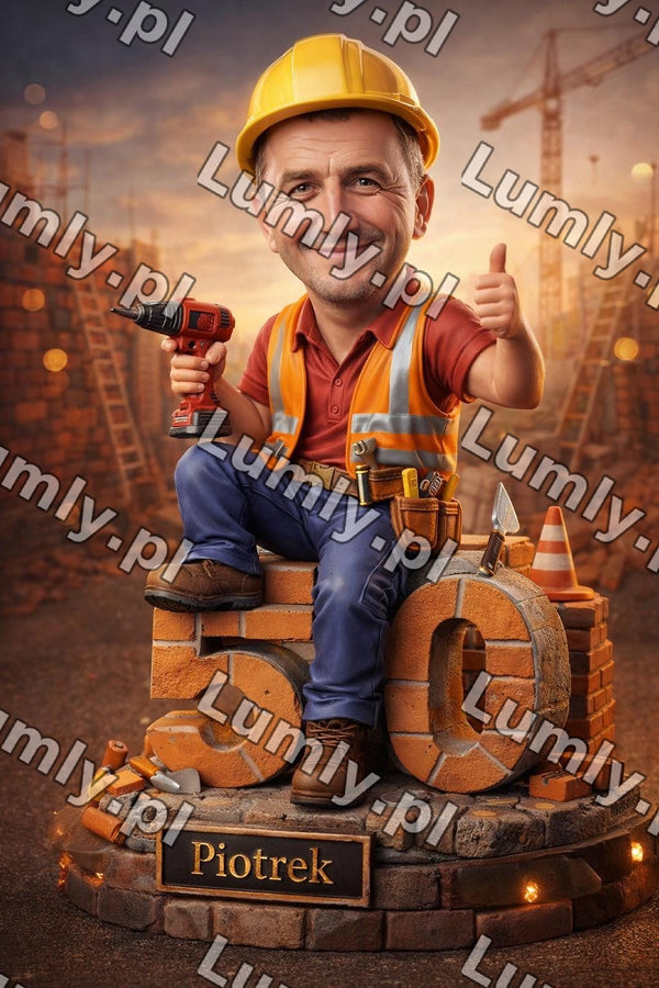 Plakat w drewnianej ramce za szkłem - Rozmiar 50×75 cm