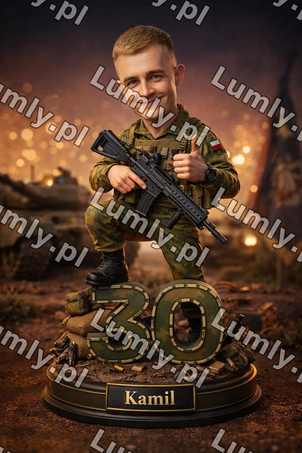 Wydruk na szkle na podstawce LED - Rozmiar 15×21 cm