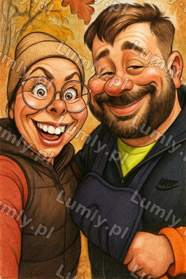 Produkt cyfrowy - Styl karykatura