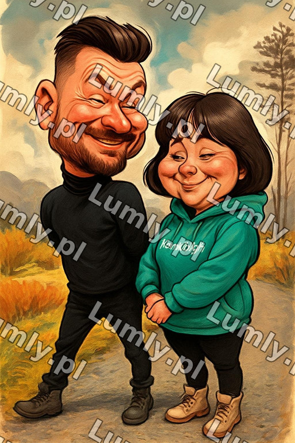 Plik cyfrowy do pobrania - Styl karykatura