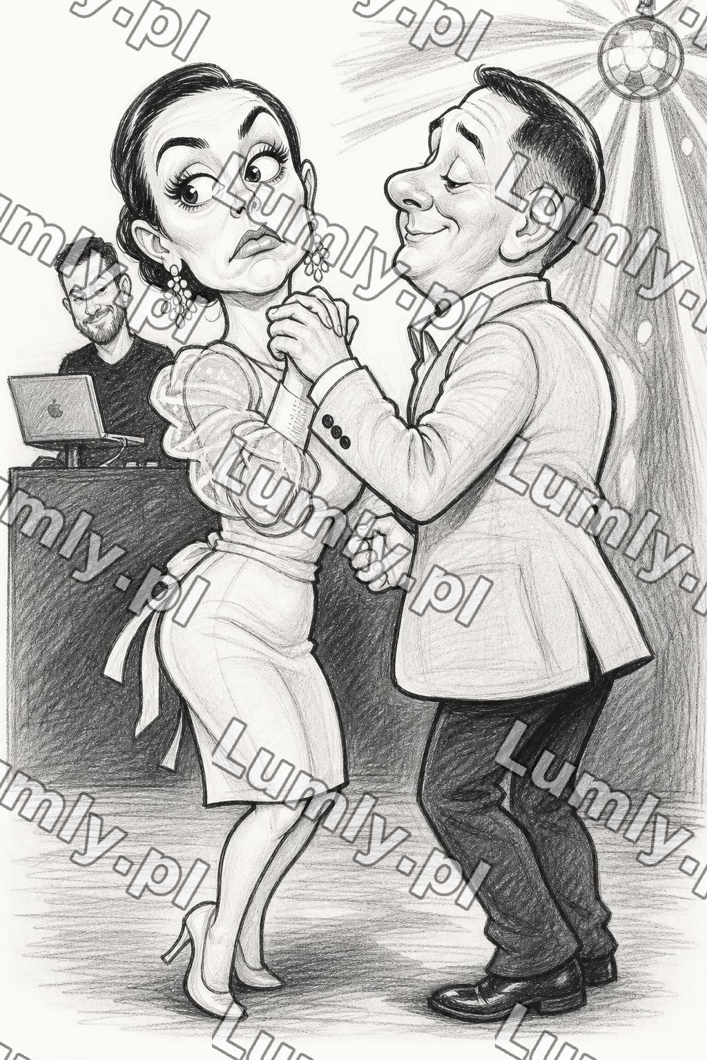 AI karykatura-prezent-szkic for Karykatura - 01014775