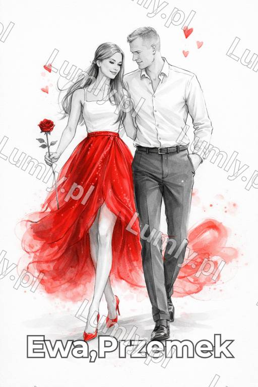 AI szkic-love for Karykatura - 56689615