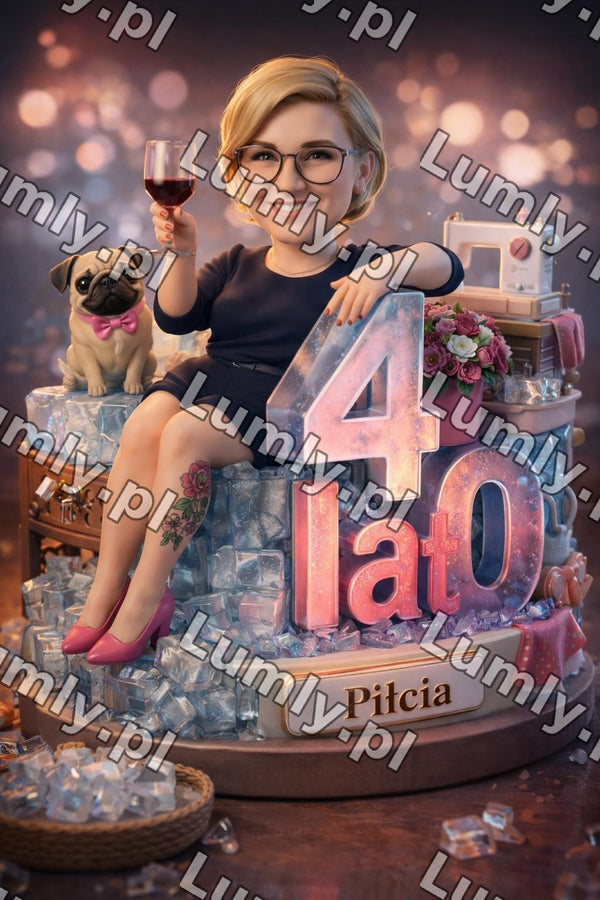 Plakat w czarnej ramce za szkłem - Rozmiar 60×90 cm