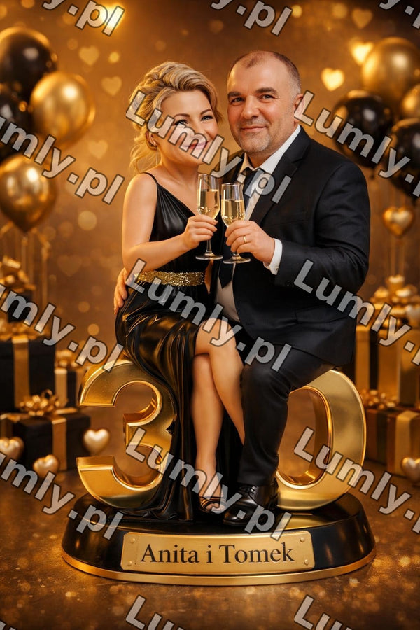 Plakat w czarnej ramce za szkłem - Rozmiar 50×75 cm