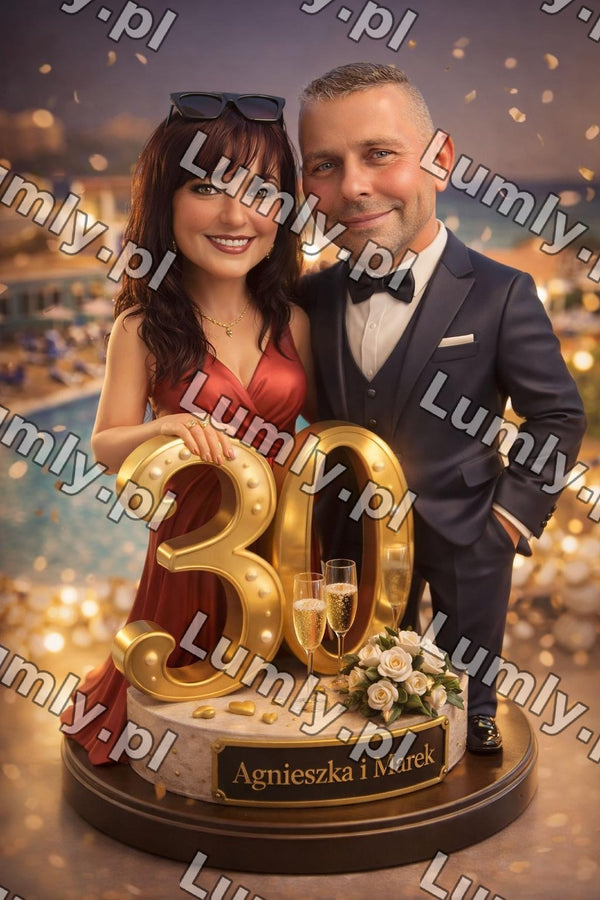 Plakat w drewnianej ramce za szkłem - Rozmiar 20×30 cm