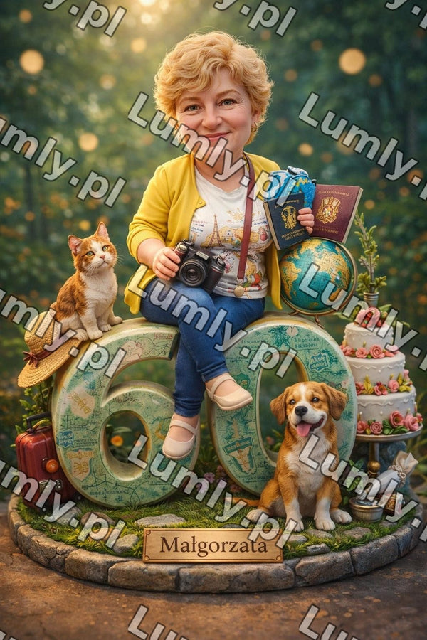 Plakat w drewnianej ramce za szkłem - Rozmiar 30×45 cm