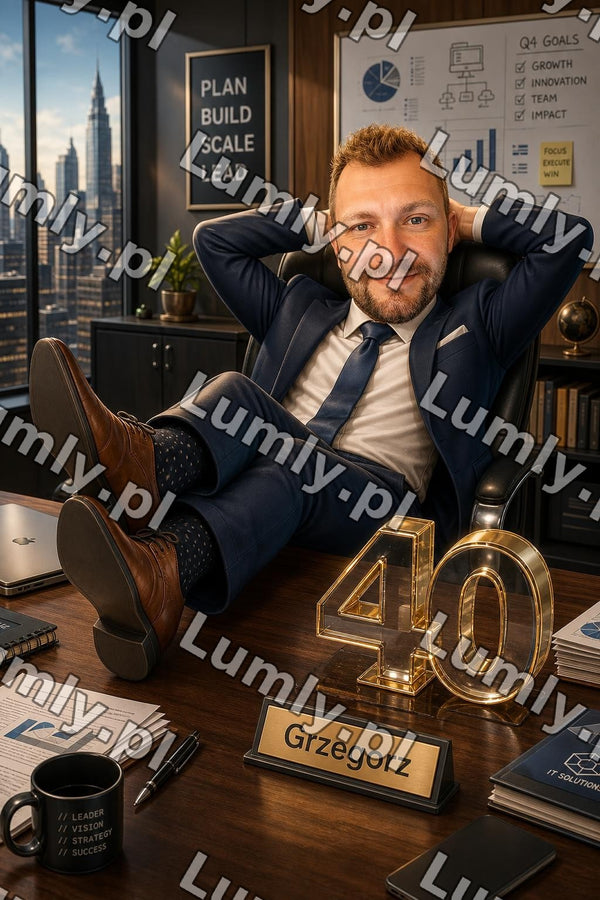 Plakat w czarnej ramce za szkłem - Rozmiar 40×60 cm