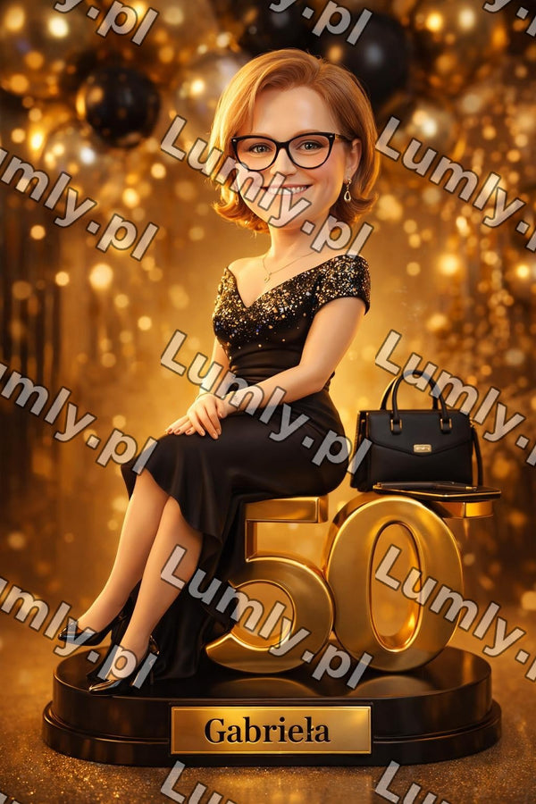 Plakat w drewnianej ramce za szkłem - Rozmiar 20×30 cm