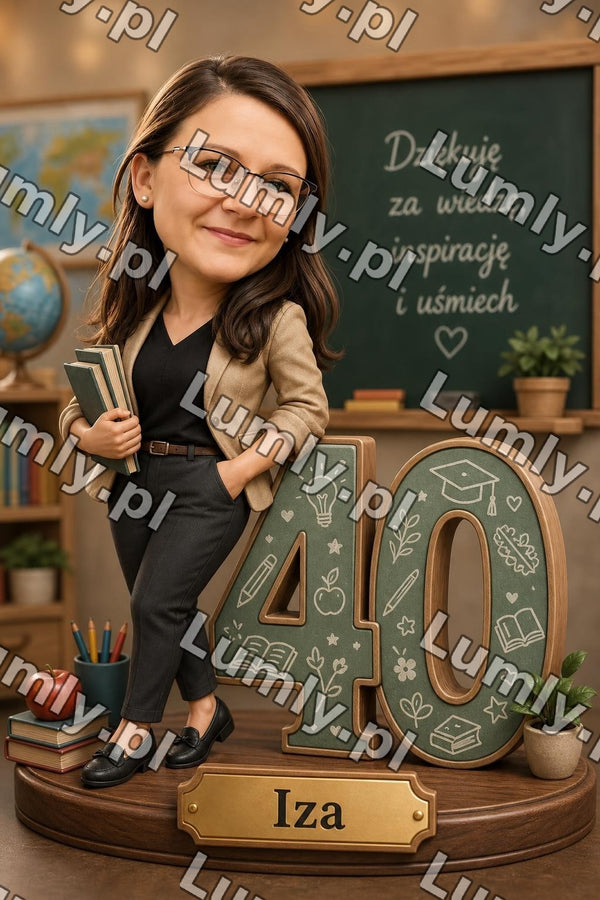 Plakat w drewnianej ramce za szkłem - Rozmiar 30×45 cm