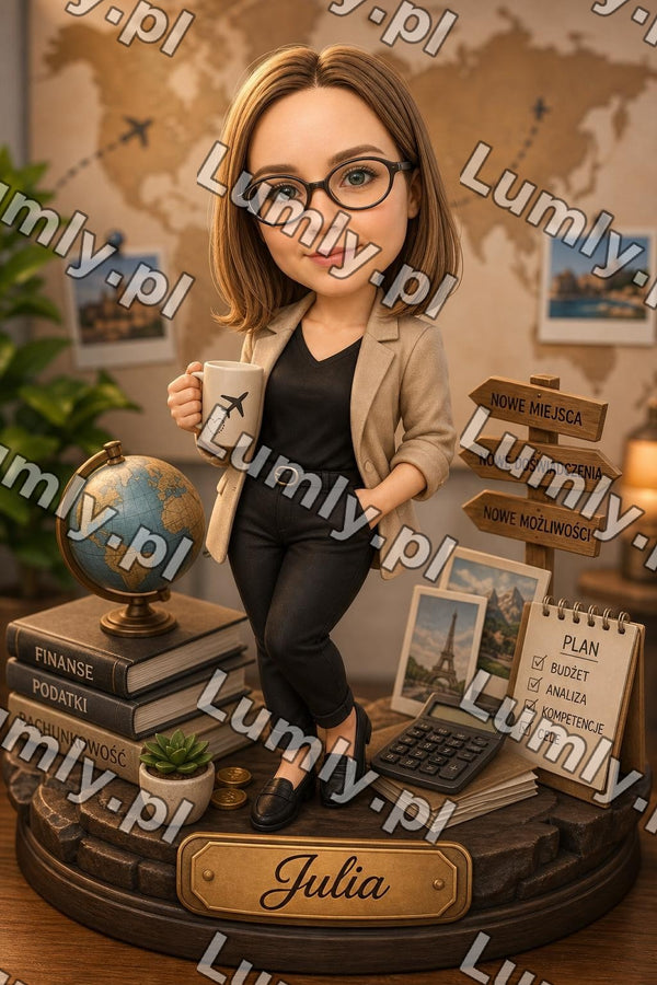 Plakat w drewnianej ramce za szkłem - Rozmiar 50×75 cm