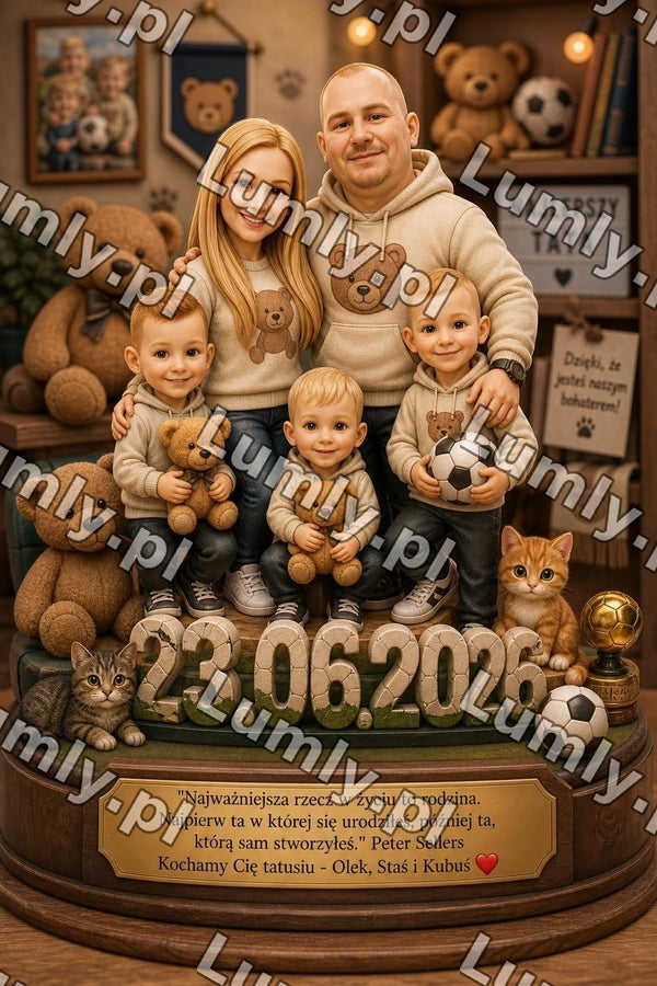 Plakat w drewnianej ramce za szkłem - Rozmiar 20×30 cm