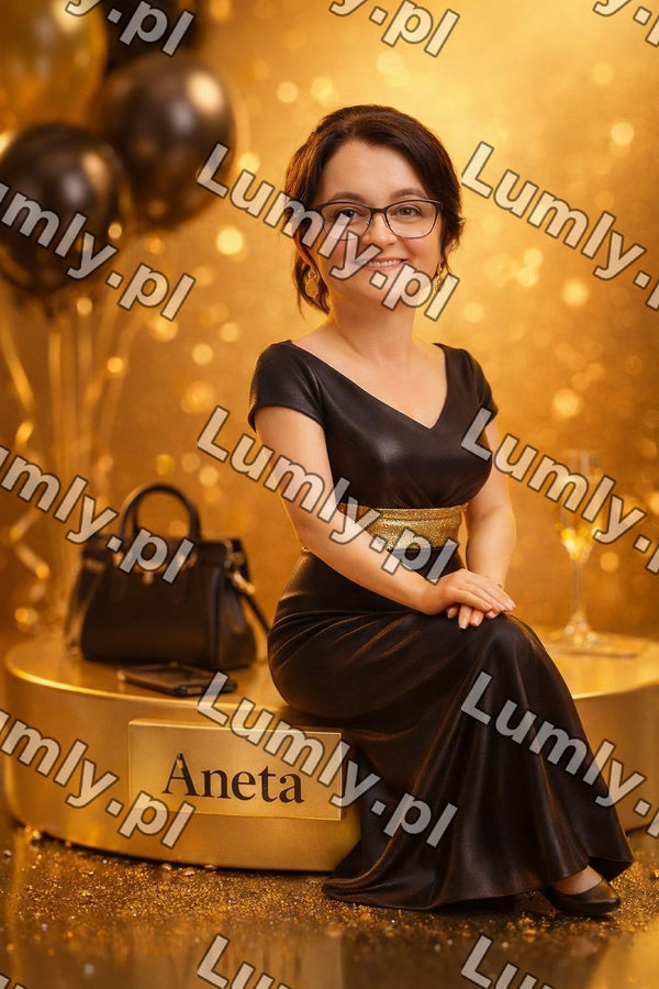 Wydruk na szkle na podstawce drewnianej - Rozmiar 15×21 cm