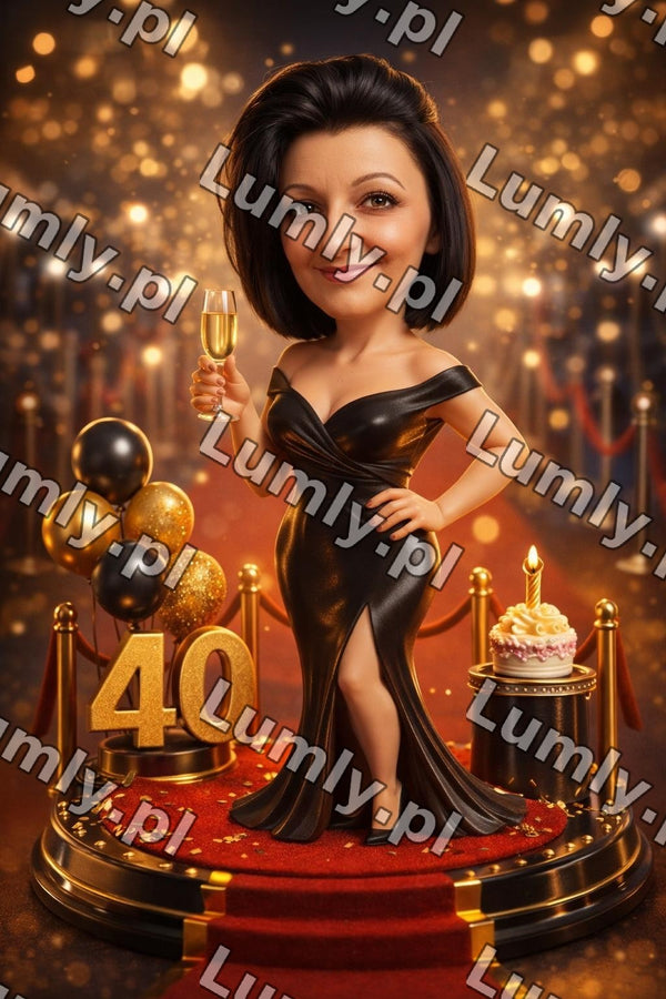 Plakat w czarnej ramce za szkłem - Rozmiar 40×60 cm