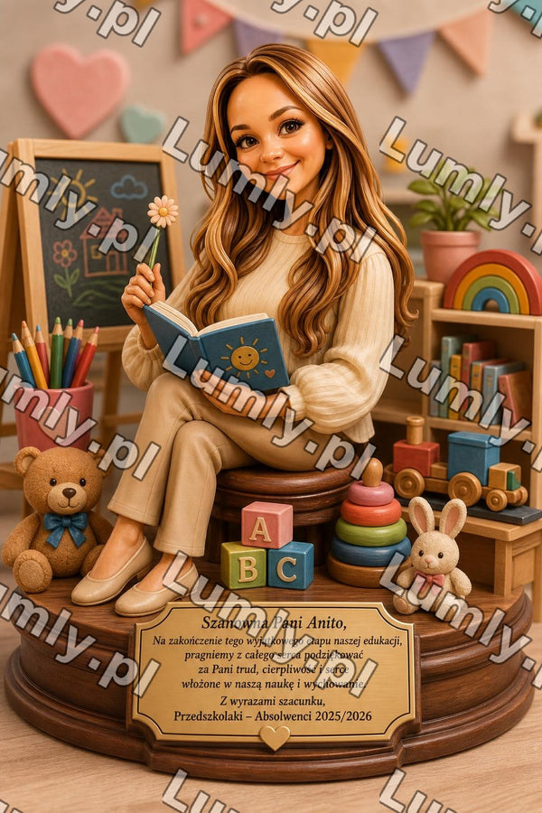 Plakat w drewnianej ramce za szkłem - Rozmiar 20×30 cm