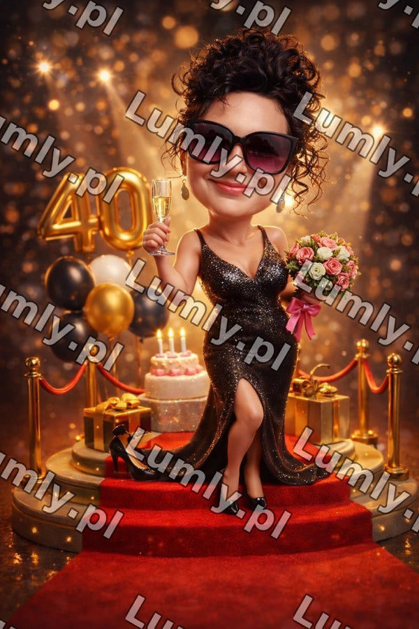 Wydruk na szkle na podstawce LED - Rozmiar 20×30 cm