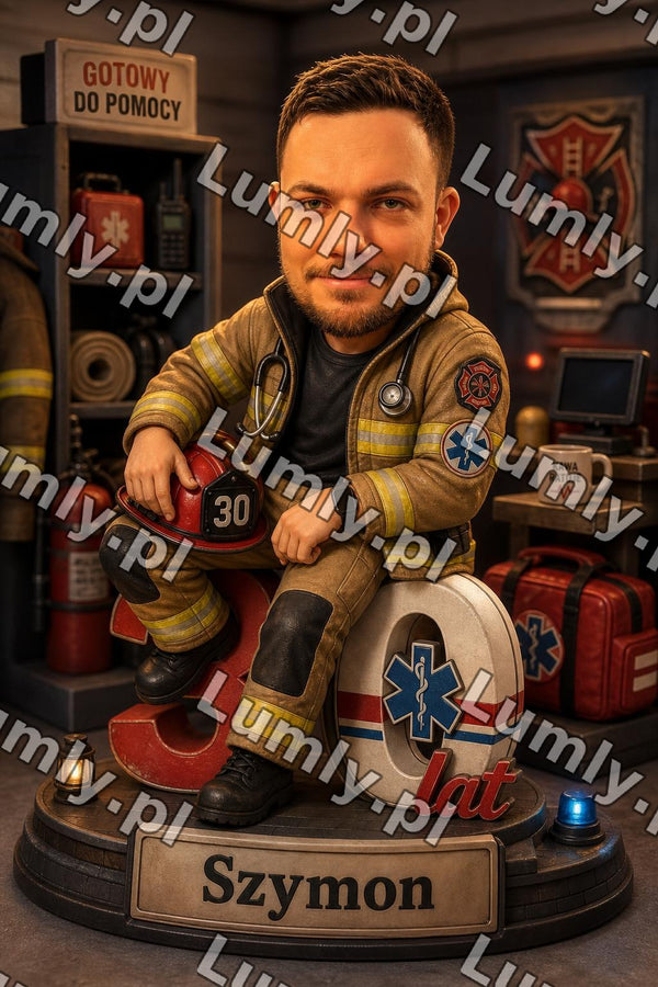 Wydruk na szkle na podstawce drewnianej - Rozmiar 20×30 cm