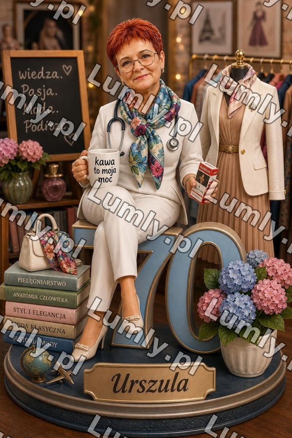Plakat w drewnianej ramce za szkłem - Rozmiar 40×60 cm