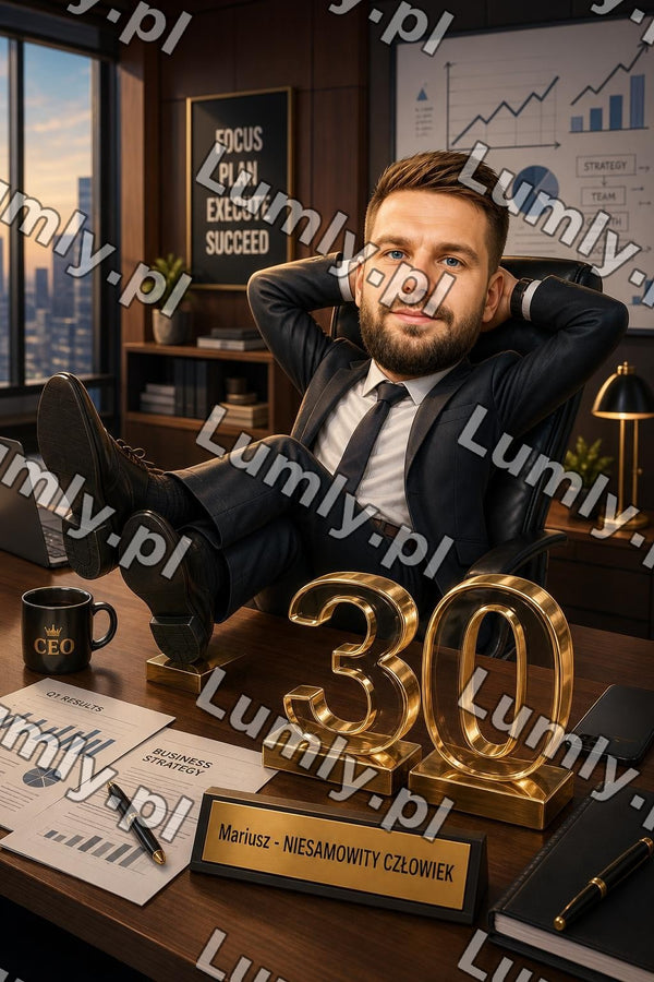 Plakat w czarnej ramce za szkłem - Rozmiar 60×90 cm